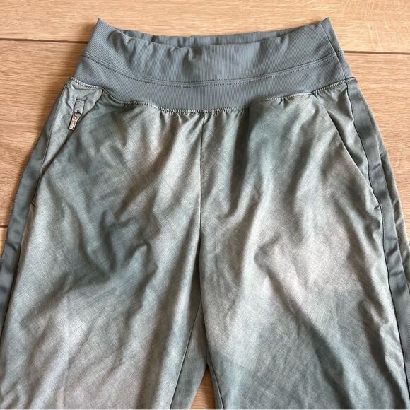 Athleta Nolita Slim Tapered Printed Crop Pant Size 4 Green - Picture 5 of 12